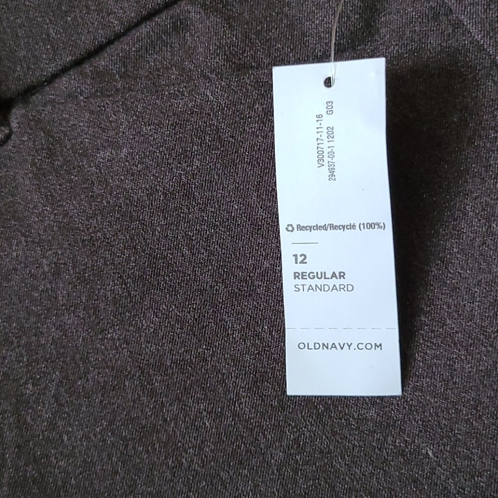 Old Navy Dark Gray Mid Rise Pixie Ankle Pants - Picture 3 of 5